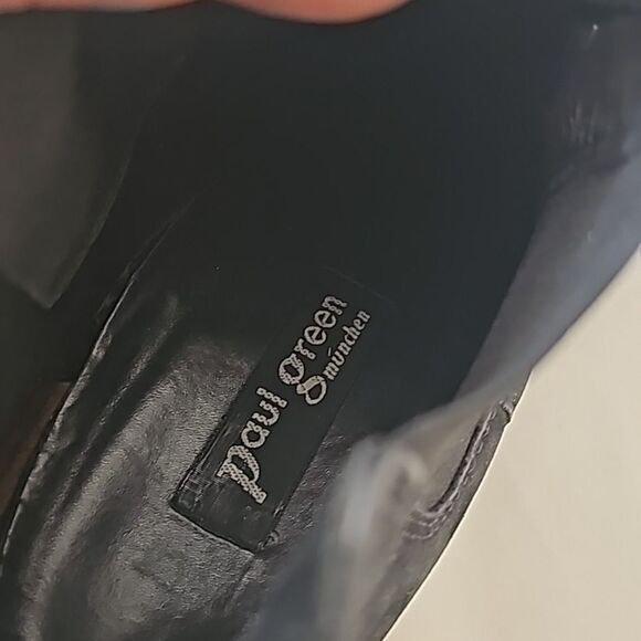 Paul Green black nubuck leather Women’s ankle boots Size UK 4/ US 7.5 - Picture 8 of 10